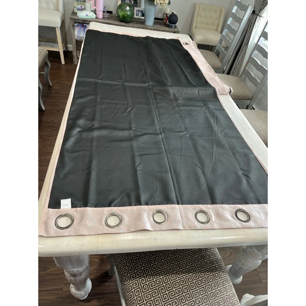 At Home Light Pink Room Darkening Window Curtains Set -‎ 2 Panels Grommet Top